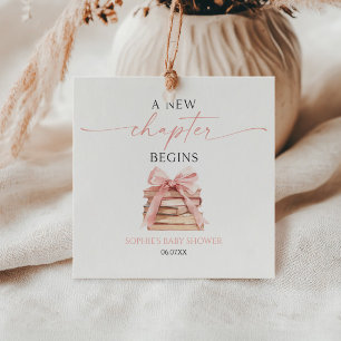Ein neues Kapitel beginnt mit der Pink Bow Books B Geschenkanhänger