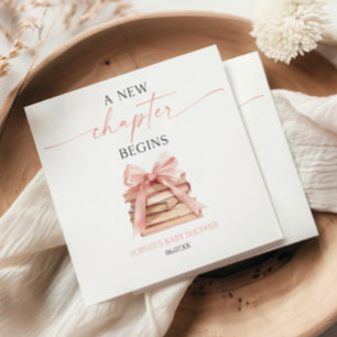 Ein neues Kapitel beginnt mit der Pink Bow Books B Serviette