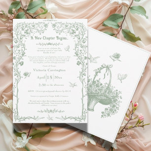 Ein neues Kapitel beginnt mit einer Vintagen elega Einladung