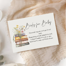 Ein neues Kapitel beginnt mit Wildblume Book Baby Begleitkarte