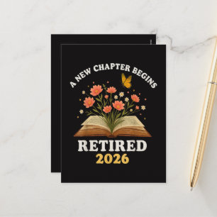 Ein neues Kapitel beginnt Rentner 2026 Feiertagspostkarte