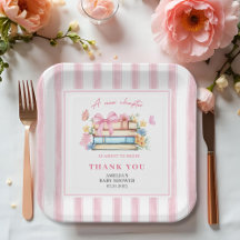 Ein neues Kapitel beginnt Vintage rosa Baby Shower