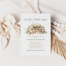 Ein neues Kapitel Blumenbuch Thema Babydusche