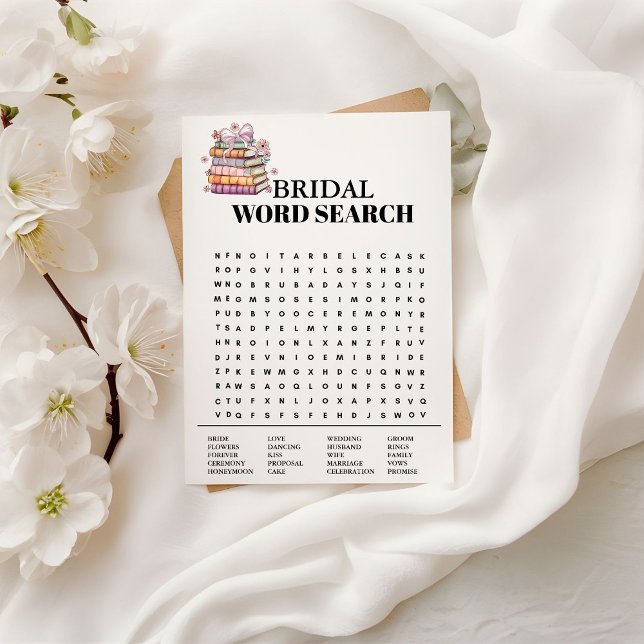 Ein neues Kapitel Buch mit Word Search Game Card Ankündigung (Von Creator hochgeladen)
