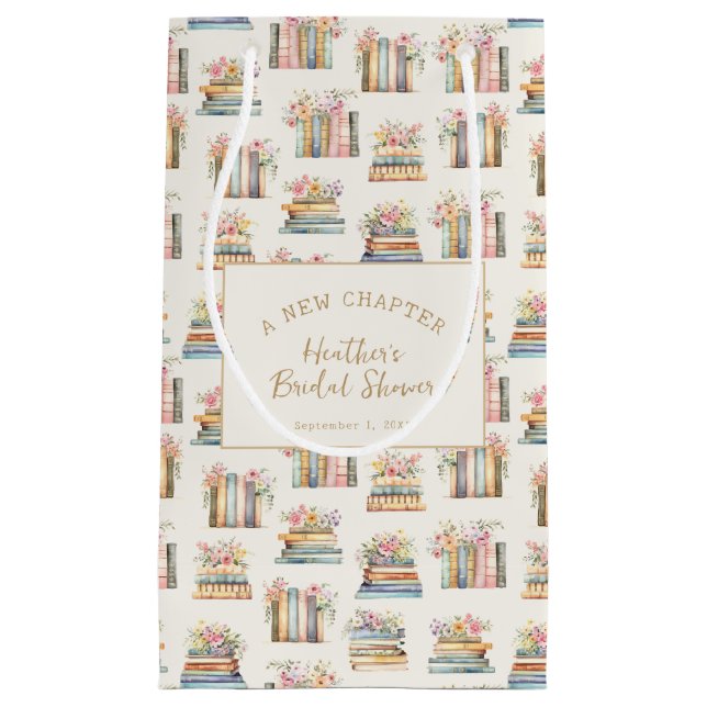 Ein neues Kapitel-Bücher-Brautparty Kleine Geschenktüte (Vorderseite)