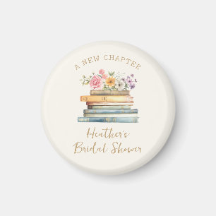 Ein neues Kapitel-Bücher-Brautparty Magnet