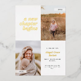 Ein neues Kapitel fängt Abschluss an Folieneinladung