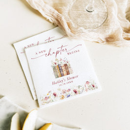 Ein neues Kapitel fängt an, Buchthema-Brautparty Serviette
