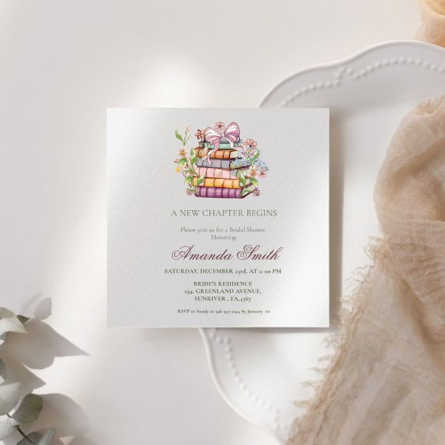 Ein neues Kapitel-Geschichte-Brautparty Einladung (Von Creator hochgeladen)