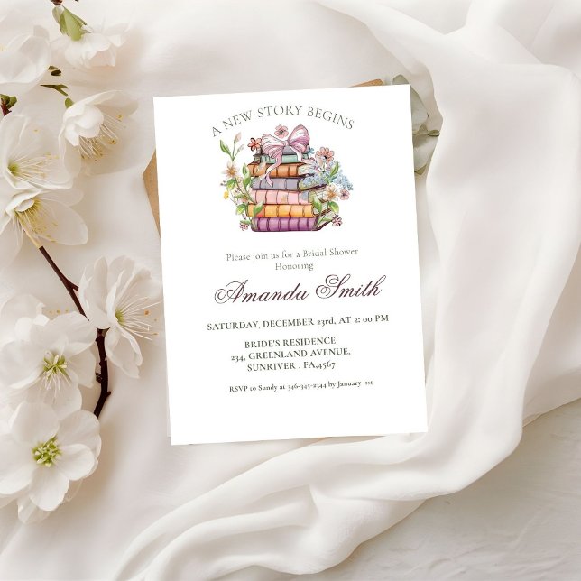 Ein neues Kapitel-Geschichte-Brautparty Einladung (Von Creator hochgeladen)