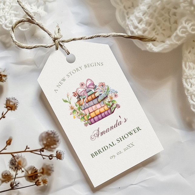 Ein neues Kapitel-Geschichte-Brautparty Geschenkanhänger (Von Creator hochgeladen)