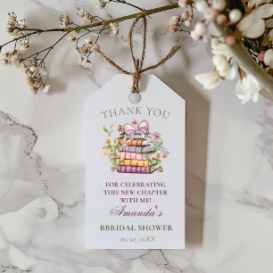 Ein neues Kapitel Geschichte Buch Brautparty Viele Geschenkanhänger