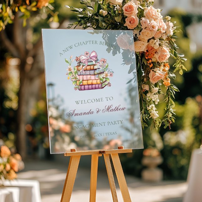 Ein neues Kapitel Geschichte Buch Verlobung Willko Acrylschild (Von Creator hochgeladen)