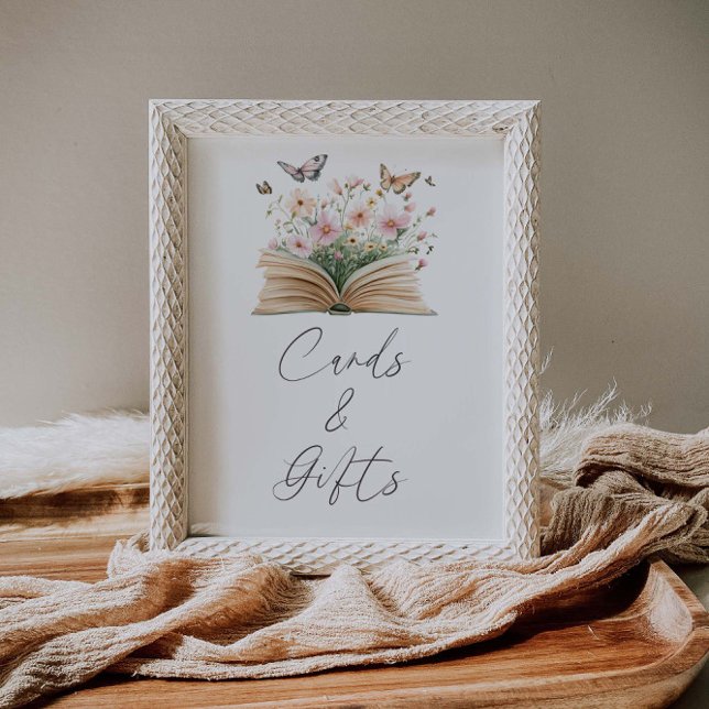 Ein neues Kapitel Kinderduschkarten und Geschenke Poster (Von Creator hochgeladen)