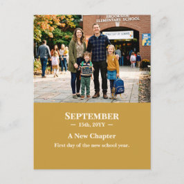 Ein neues Kapitel September Erinnerungsfoto Postka Postkarte