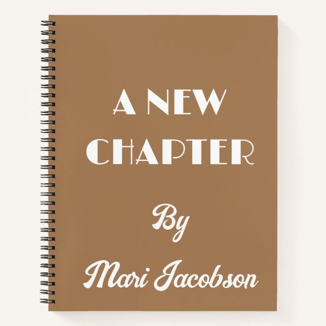 Ein neues Kapitel SpiralNotebook Notizbuch (Vorderseite)