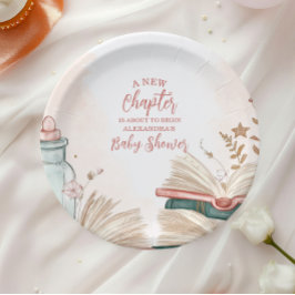 Ein neues Kapitel Storybook Kinderdusche Pappteller