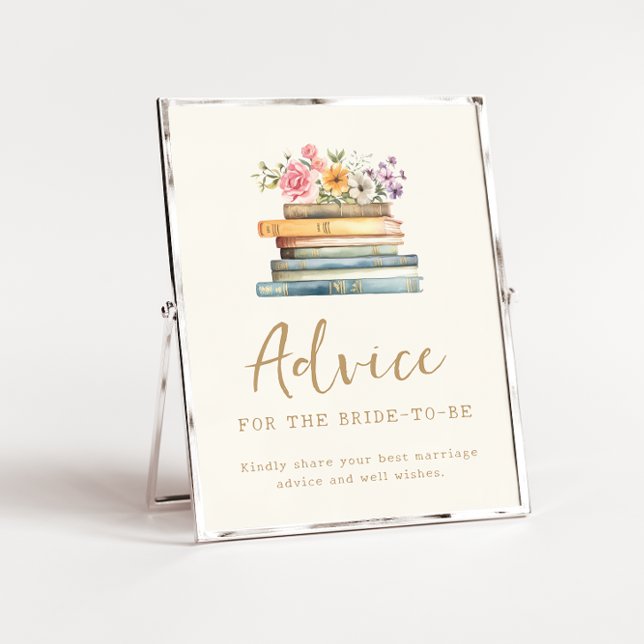 Ein neues Kapitel Wildblume Bücher Ratgeber Poster (A New Chapter Wildflower Books Advice Poster
)