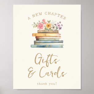 Ein neues Kapitel Wildflower Bücher Poster