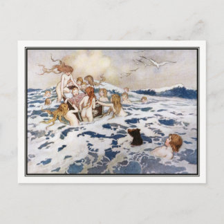 Ein neues Water Baby von Warwick Goble Postkarte