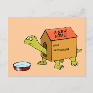 Ein neues Zuhause Ankündigungspostkarte