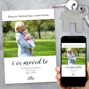 Ein neues Zuhause-benutzerdefiniertes Foto, das ic Ankündigung