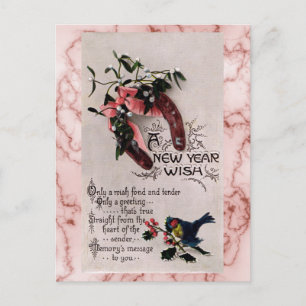 Ein Neujahrsgruß Feiertagspostkarte