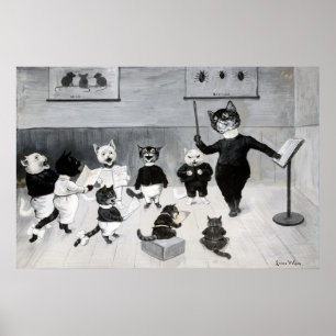 Ein Neujahrslied, Louis Wain Poster