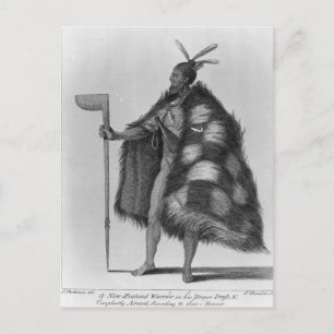 Ein neuseeländischer Krieger Postkarte