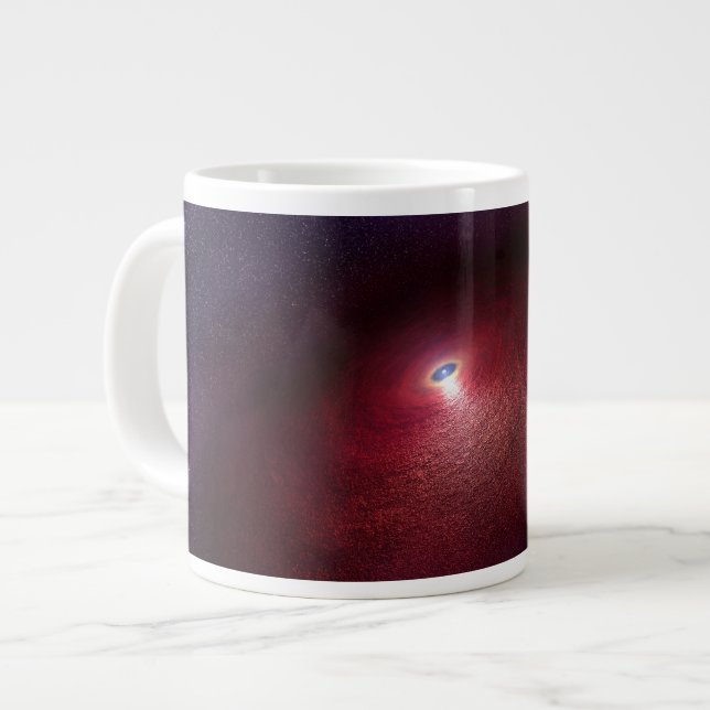 Ein Neutronenstern mit einer Scheibe warmen Staubs Jumbo-Tasse (Vorderseite Links)