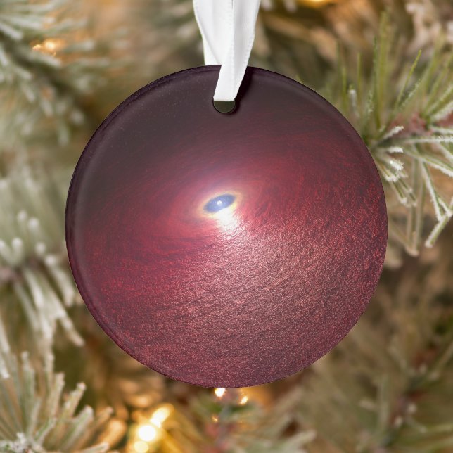 Ein Neutronenstern mit einer Scheibe warmen Staubs Ornament (Baum)