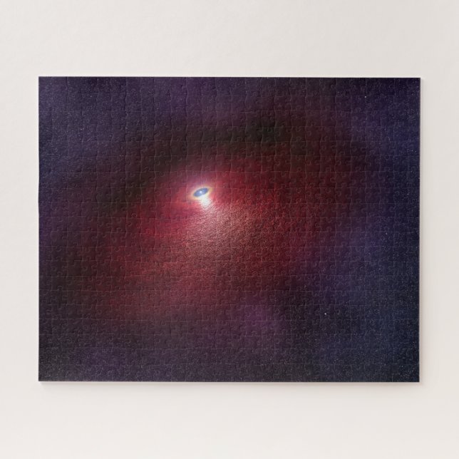Ein Neutronenstern mit einer Scheibe warmen Staubs Puzzle (Horizontal)