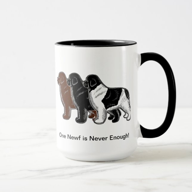Ein Newf ist nie genug! Tasse (Rechts)