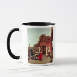 Ein niederländischer Hof, c.1658-60 Tasse