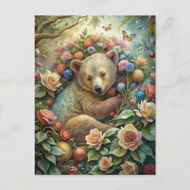 Ein Niedlicher Bär Postkarte (Vorderseite)