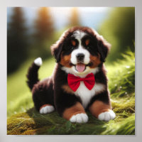 Ein niedlicher Berner Welpe