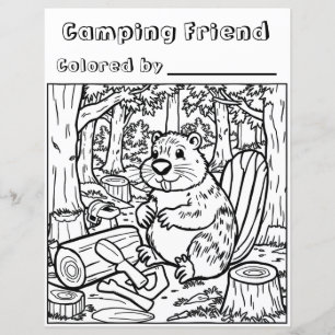 Ein Niedlicher Biber oder ein Waldfutter im Wald