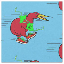 Ein niedlicher Cartoon Kiwi, der Schuhe trägt