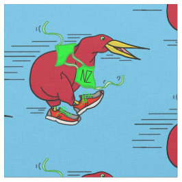 Ein niedlicher Cartoon Kiwi, der Schuhe trägt Stoff