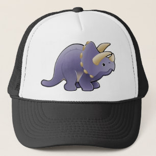 Ein niedlicher freundlicher Triceratopsdinosaurier Truckerkappe