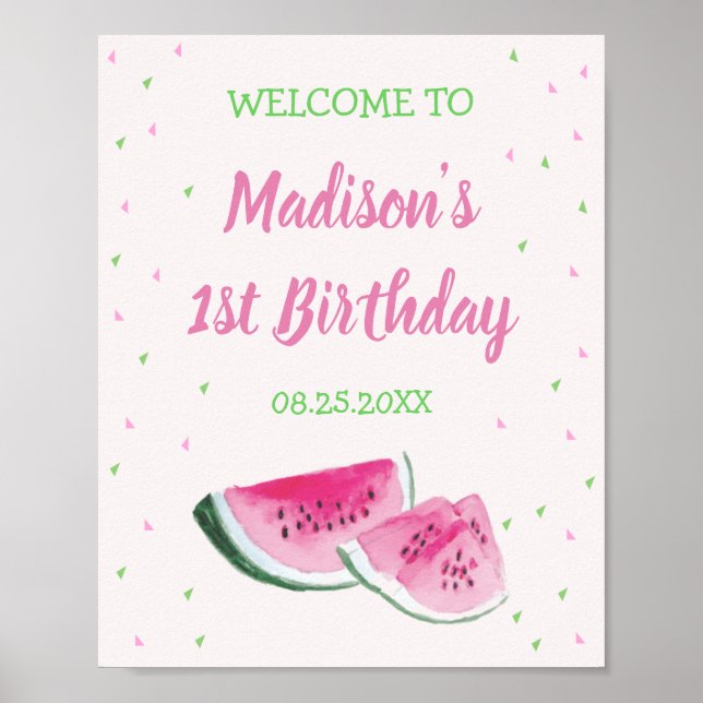 Ein Niedlicher Geburtstag in einem Melon Poster (Vorne)