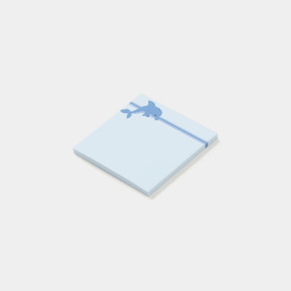 Ein niedlicher glücklicher Delphin Post-it Klebezettel