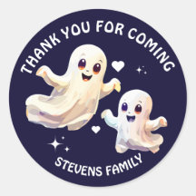 Ein Niedlicher Halloween-Geist Geburtstag Danke