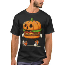 Ein Niedlicher Halloween-Pumpkin-Burger