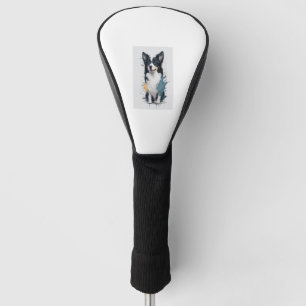 Ein niedlicher Hund Border Collie [RB#10011] Golf Headcover