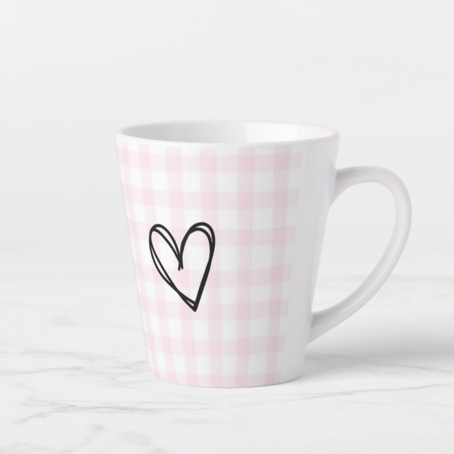 Ein niedlicher Hund, der latte Tasse liebt (Rechts)