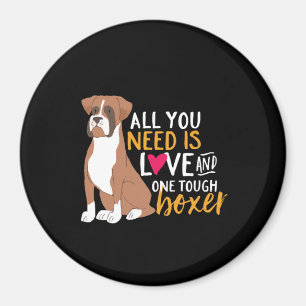 Ein Niedlicher Hund ist ein Boxer Hund. Magnet