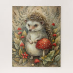 Ein Niedlicher Igel im Wald Puzzle<br><div class="desc">Ein niedlicher Igel im Wald</div>