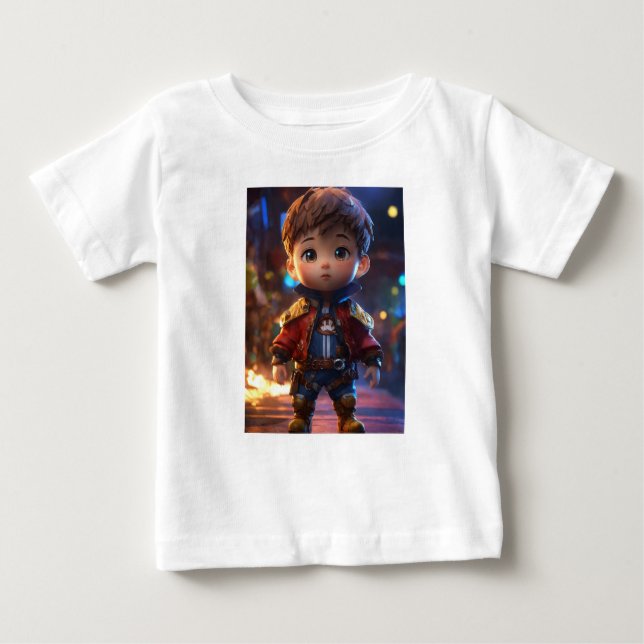Ein niedlicher Junge Baby T-shirt (Vorderseite)