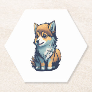 Ein Niedlicher kleiner Welpe Untersetzer